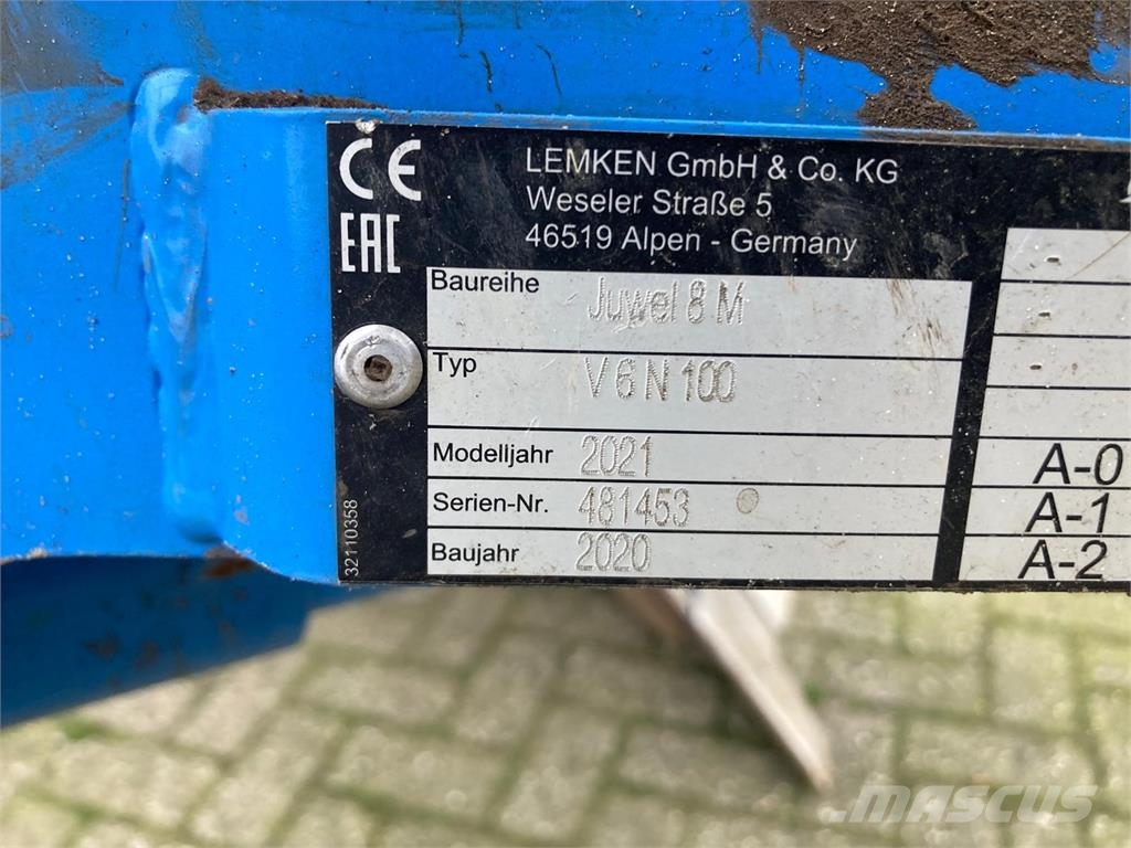 Lemken Juwel 8 MV 6N100 + Flexpack Tegplogar
