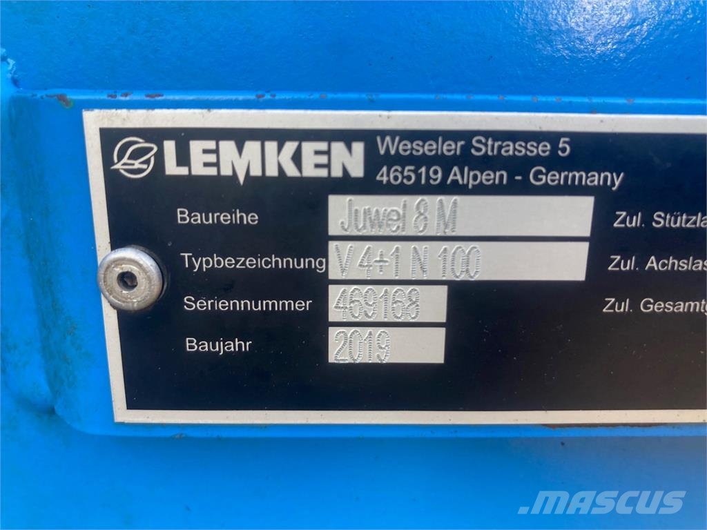 Lemken Juwel 8mv 5 schaar Pulluklar