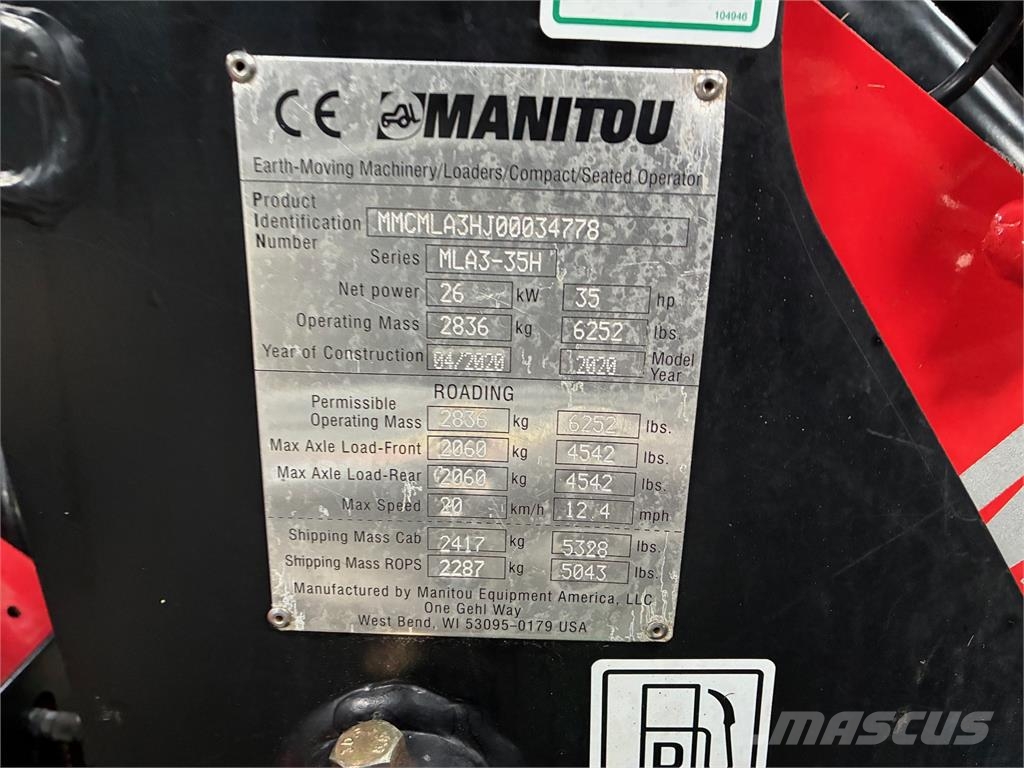 Manitou MLA3-35H Övrigt lastning och gräv