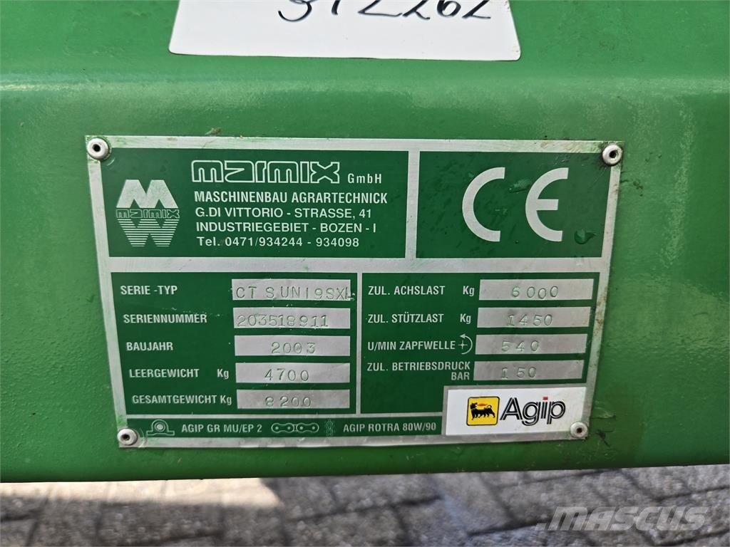 Marmix 9m3 freeswagen ملقمات خلاط