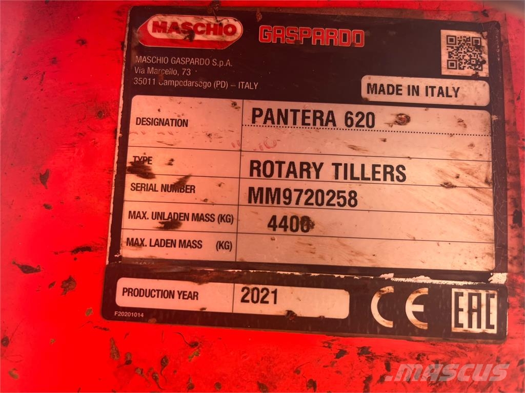 Maschio Pantera 620 frees met packerrol Jyrsimet