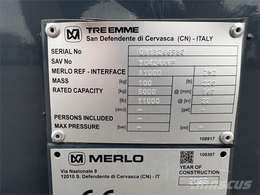 Merlo hijshaak ZM2 5000KG Άλλες μηχανές φόρτωσης και σκαψίματος και εξαρτήματα
