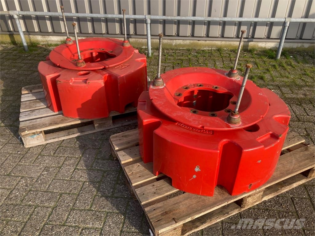Set wielgewichten Fendt 1000 kg per kant Tractors
