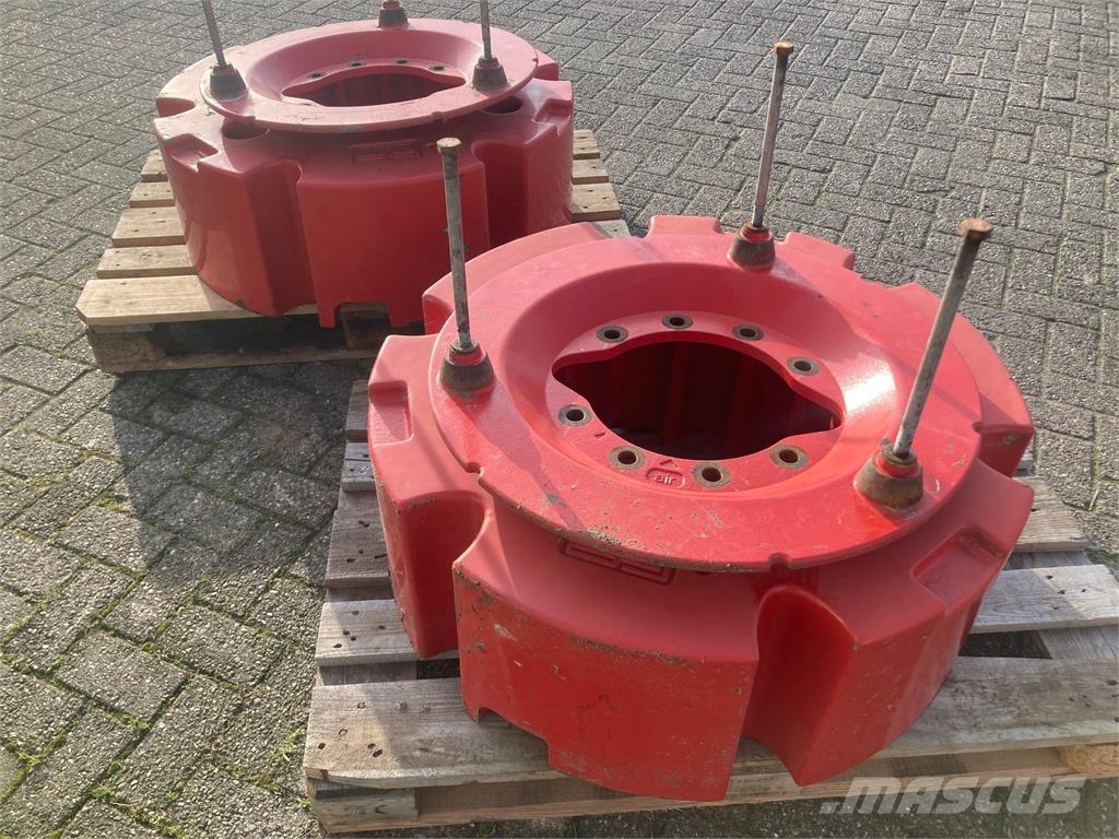 Set wielgewichten Fendt 1000 kg per kant Tractors