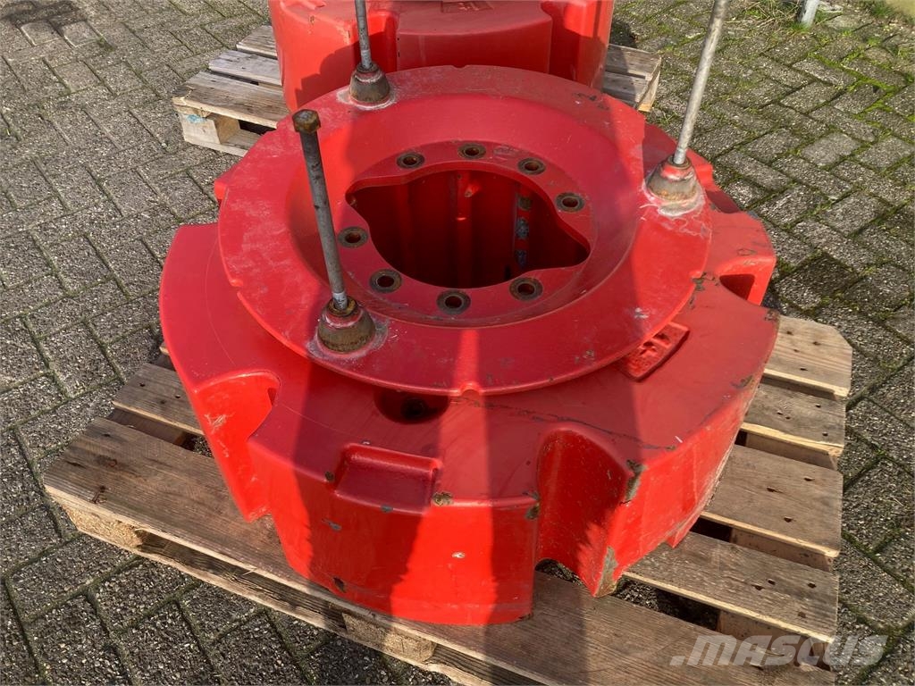 Set wielgewichten Fendt 1000 kg per kant Tractors