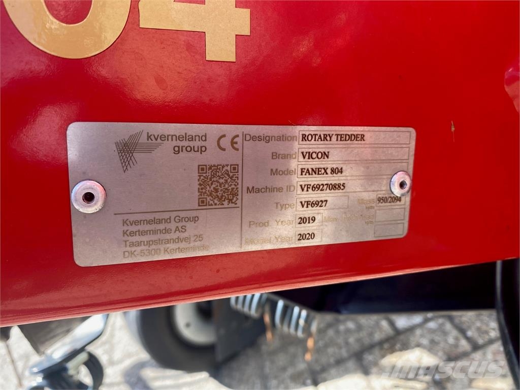 Vicon Fanex 804 Obracače a zhrabovače sena