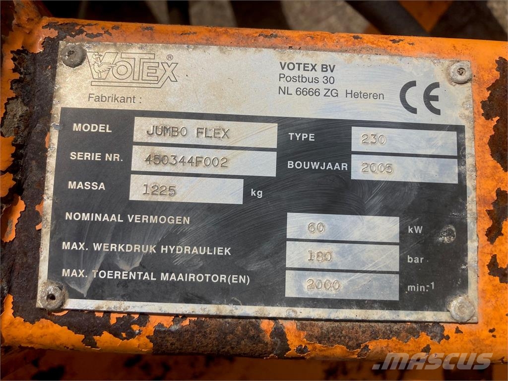 Votex Jumbo FLex 230 Berm maaier Грубі косарки