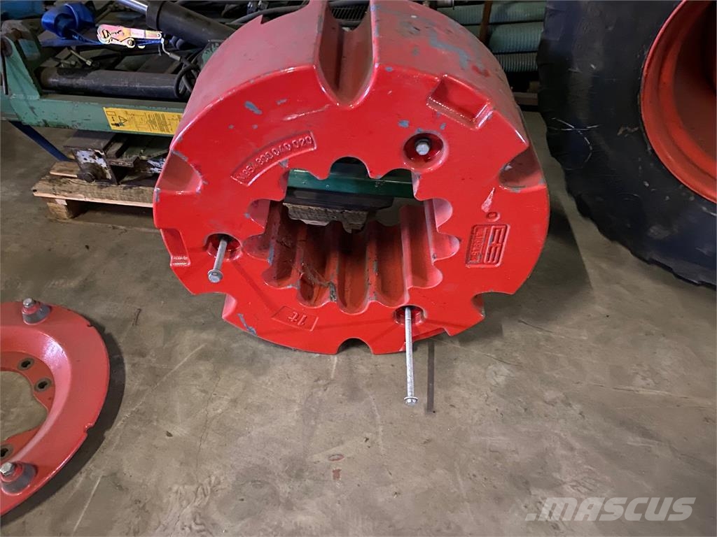 Wielgewicht 1000 kg met bevestiging 1 stuks Tractors