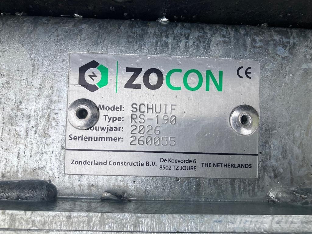 Zocon-Rubberschuif Driepunt 190 standaard Agriculture - Autres
