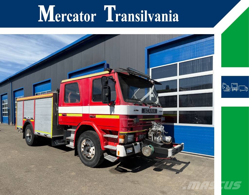 Scania P82 M 4x2 L / Feuerwehrfahrzeug / 3.000-L-Wasserta Пожежні машини та устаткування