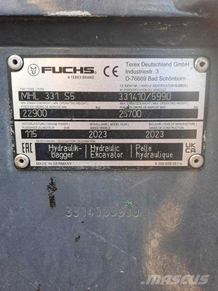 Fuchs MHL 331 Industriālie iekrāvēji