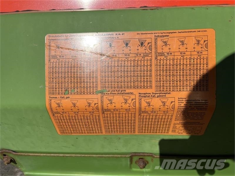 Amazone ZA-F 1003 Gødning/salt spreder Διαστρωτήρες ανοργάνων