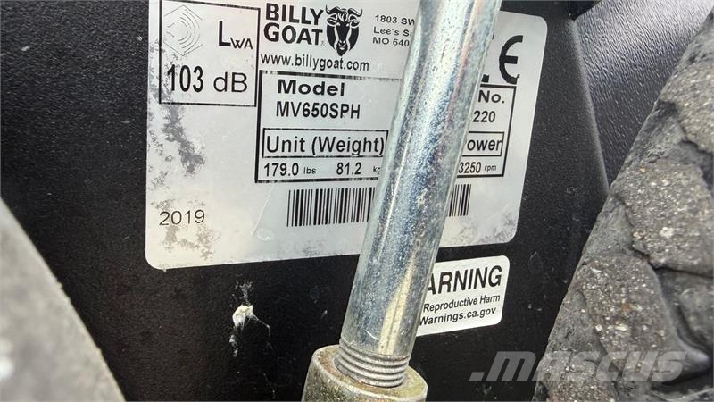  Billy-Goat MV650SPH Løvsuger - Professionel stand  معدات العناية بالأرض - غير ذلك