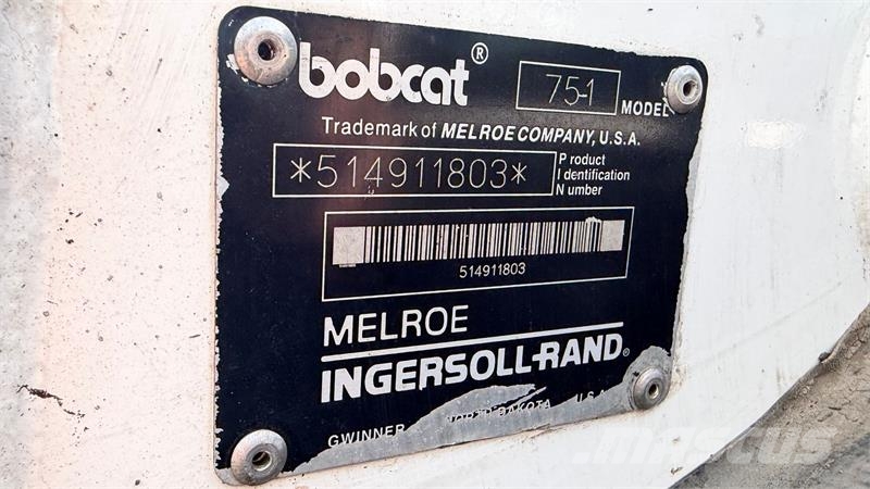 Bobcat 75-1 Kompakt og robust Bobcat 751 minilæsser til s Minilæsser - knækstyret