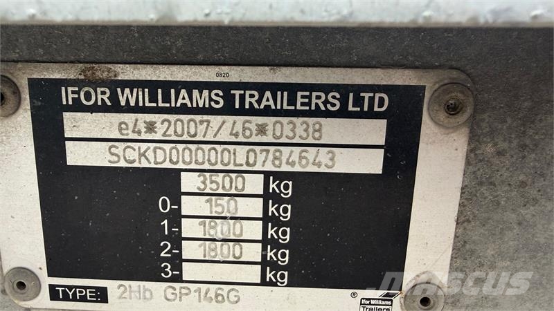Ifor Williams GP 146 Stærk Ifor Williams GP146G maskintrailer (Å Overige aanhangers