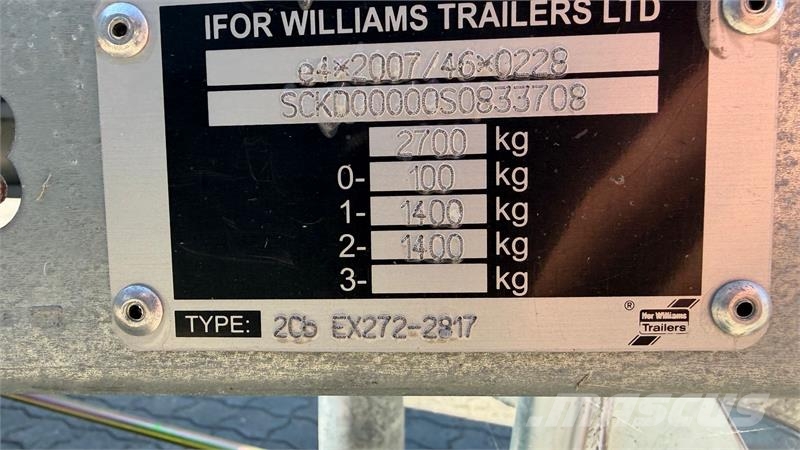 Ifor Williams TM272-2817  Tow-Max Pro inkl. nummerplader Muud haagised