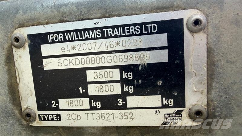 Ifor Williams tt3621 Ifor Williams 3,5T Tiptrailer Kitos priekabos