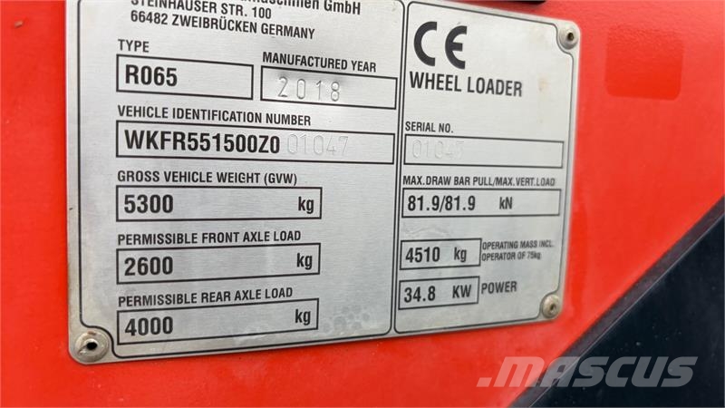 Kubota R065HW Skifte: Volvo L30 小型裝載機