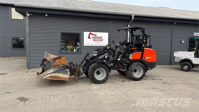 Kubota RT280-2 skovl, planerskovl, pallegafler Minilæsser - knækstyret
