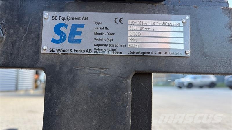  SE Equipment Pallegafler til minigraver S30 fæste شوكات