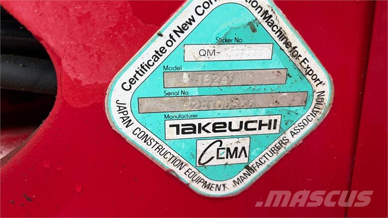 Takeuchi TB240 Mini excavators < 7t (Mini diggers)