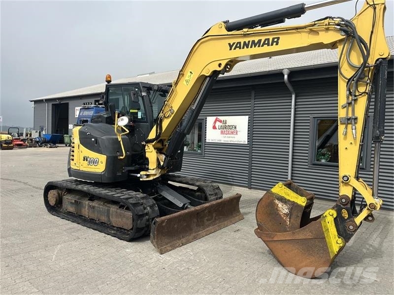Yanmar SV100 2A Centralsmørring og hydraulisk hurtigskift Εκσκαφείς με ερπύστριες