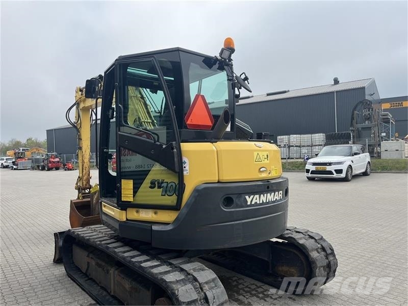 Yanmar SV100 2A Centralsmørring og hydraulisk hurtigskift Εκσκαφείς με ερπύστριες