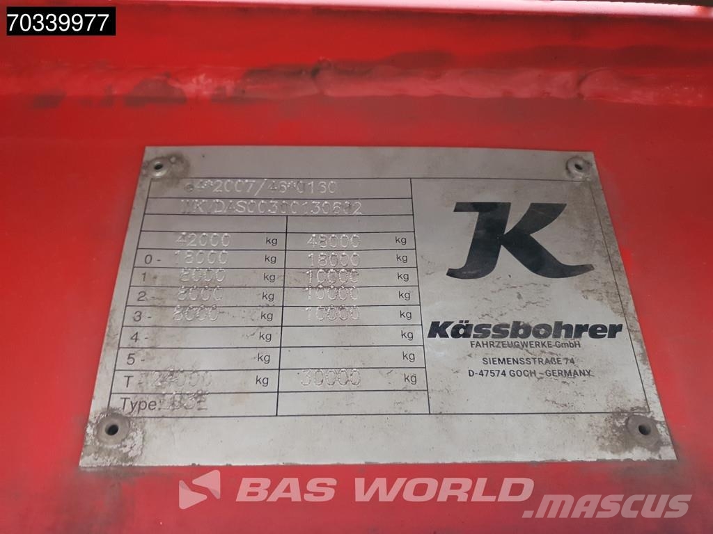 Kässbohrer LB3E Lift + Steering Axle BPW Ημιρυμούλκες με χαμηλό δάπεδο