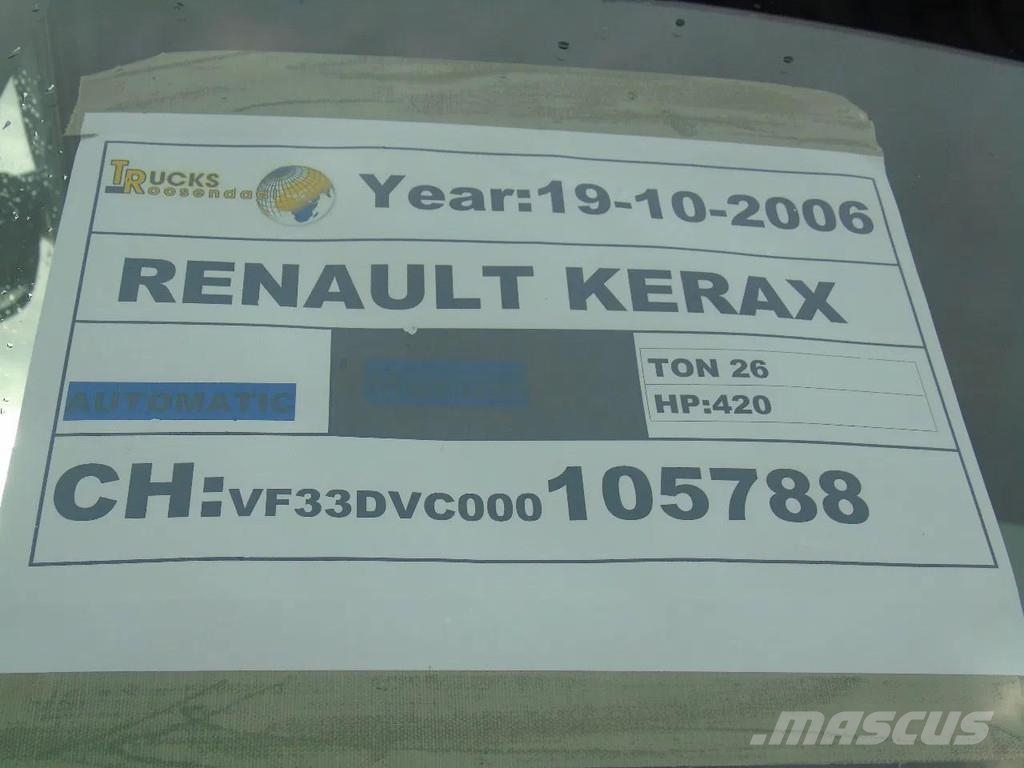 Renault Kerax 420 DCI + MANUAL + SPRING + 6X4 + PERFECT شاحنات قلابة