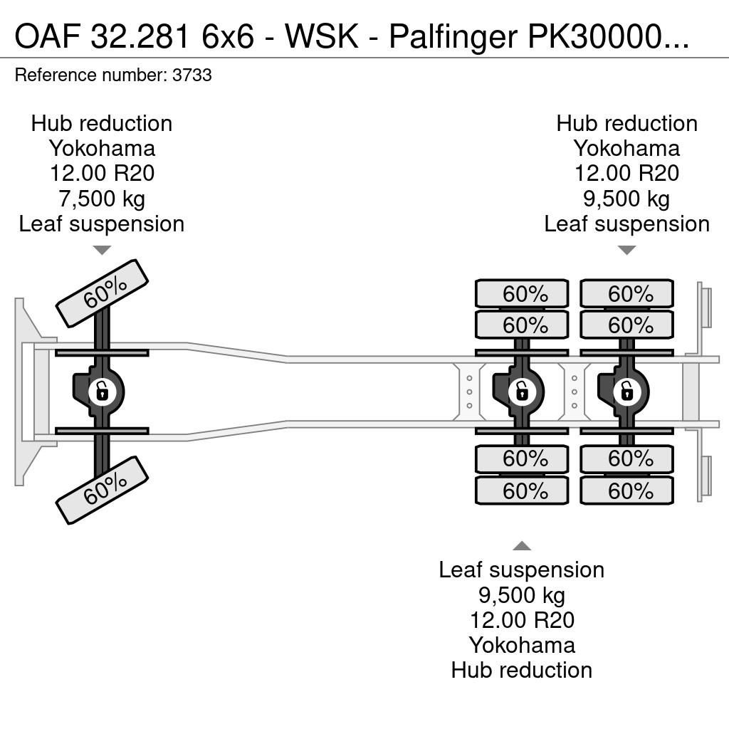  OAF 32.281 6x6  - WSK - Palfinger PK30000T - Hub r Evakuators ar manipulatoru