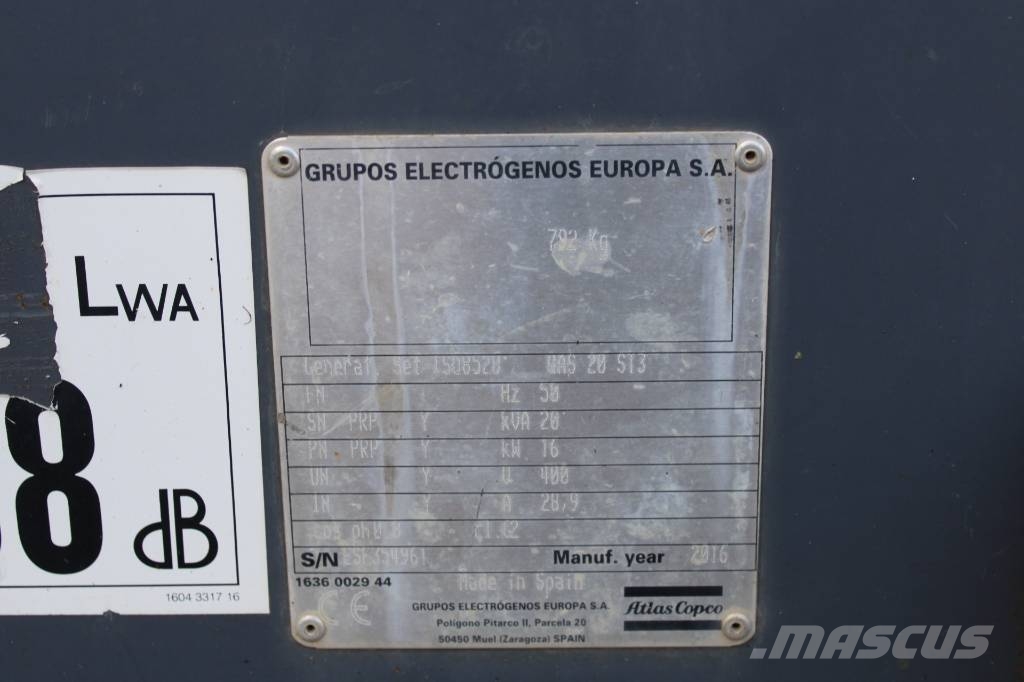 Atlas Copco QAS 20 Dizelski agregati