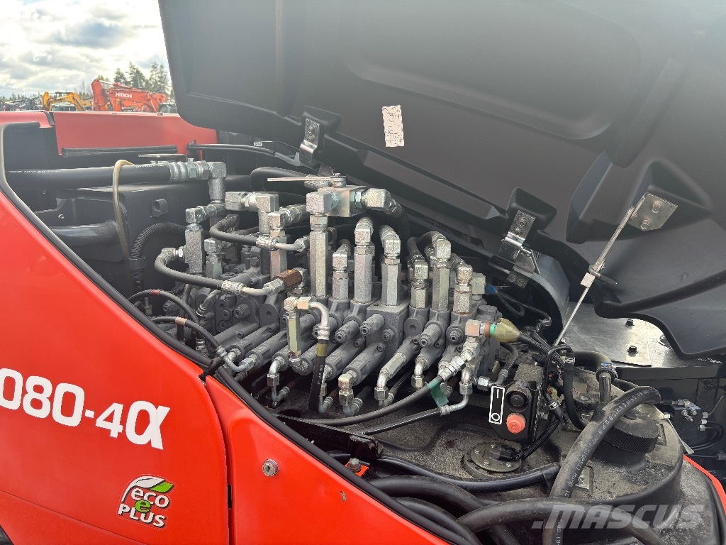 Kubota KX 080-4 / Engcon, 2 kauhaa, Rasvari, Uudet telat Vidēja lieluma ekskavatori 7 t - 12 t