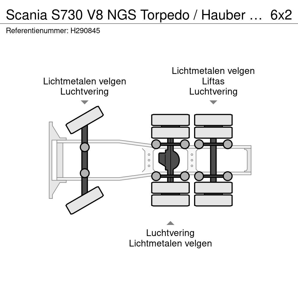 Scania S730 V8 NGS Torpedo / Hauber - Vlastuin - Show tru Vetopöytäautot