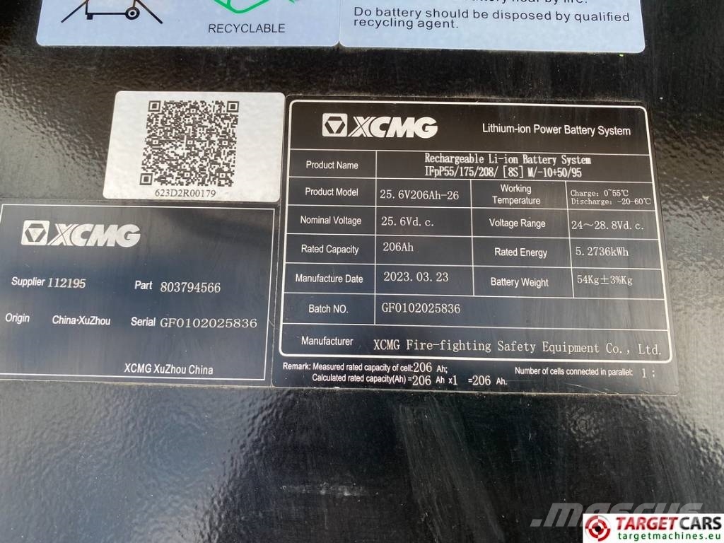 XCMG XG1008AC Lithium LI-ION Scissor Work Lift 1000cm Plataformas tijera