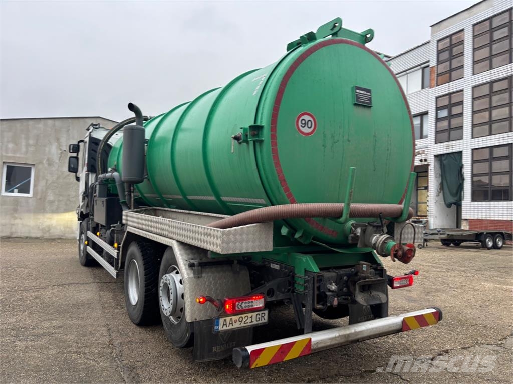 Renault C 480 DE 13 6X2 + CISTERNA FEKÁLNA Tartályos teherautók