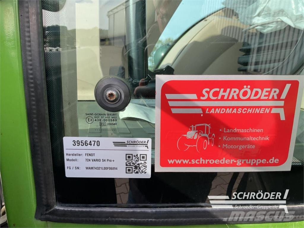 Fendt 724 VARIO S4 PROFI PLUS Трактори