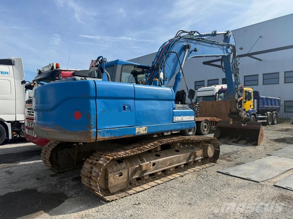 Doosan DX180LC Monoboom / rups graafmachine / Kettingbagg Rupsgraafmachines