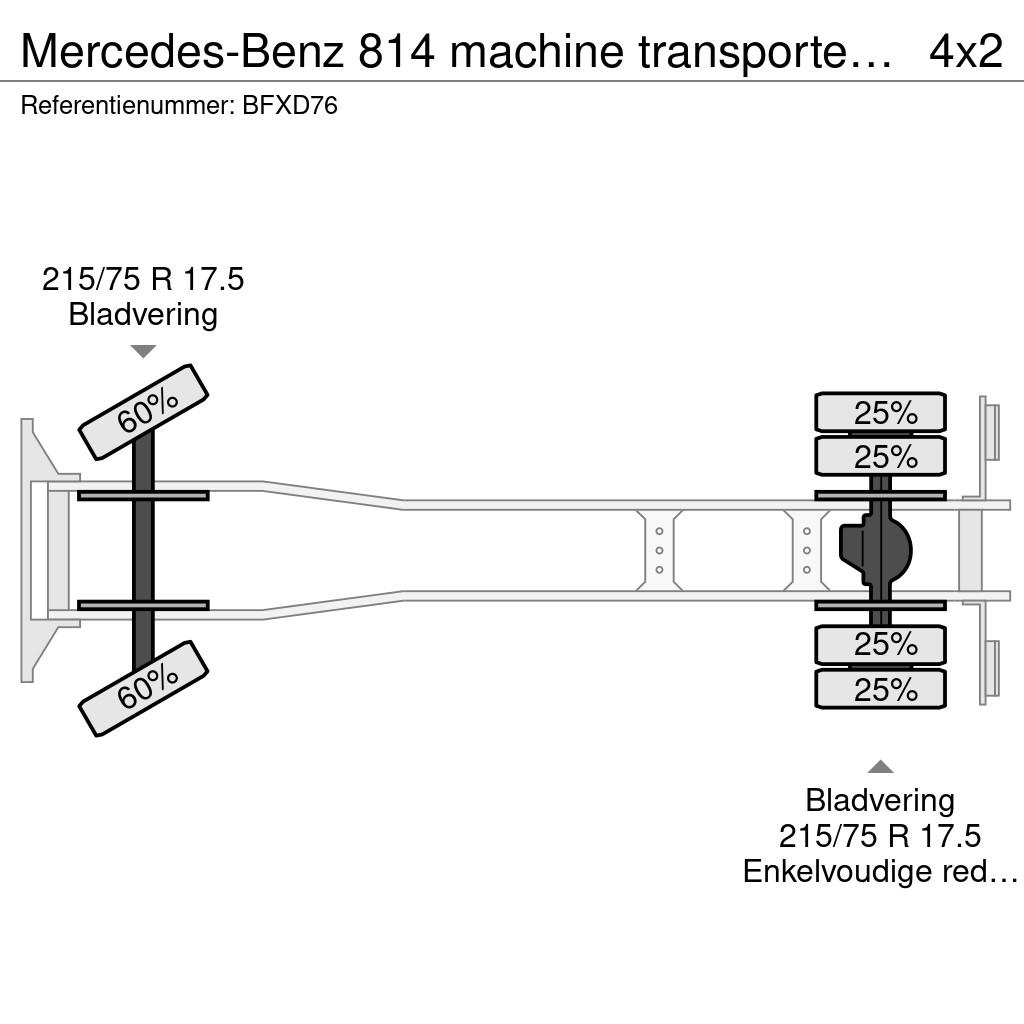 Mercedes-Benz 814 machine transporter truck Camiones portacoches