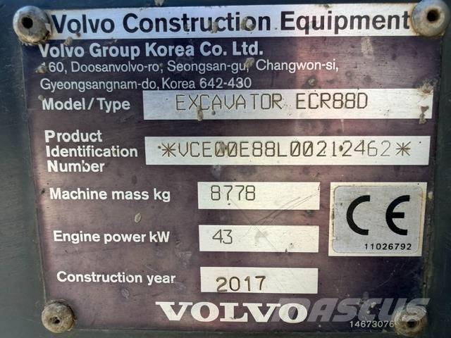 Volvo ECR 88 D Midi excavators 7t - 12t