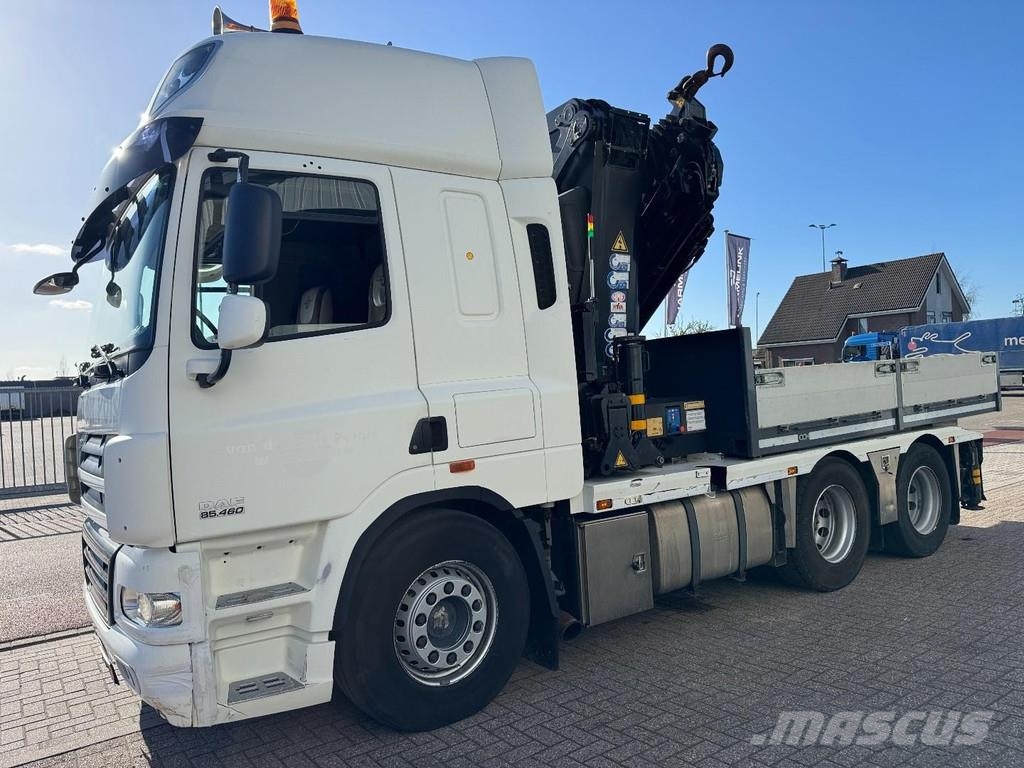 DAF CF85-460 FAS 6x2 Trekker / Bakwagen, HMF Odin 6020 Tahače