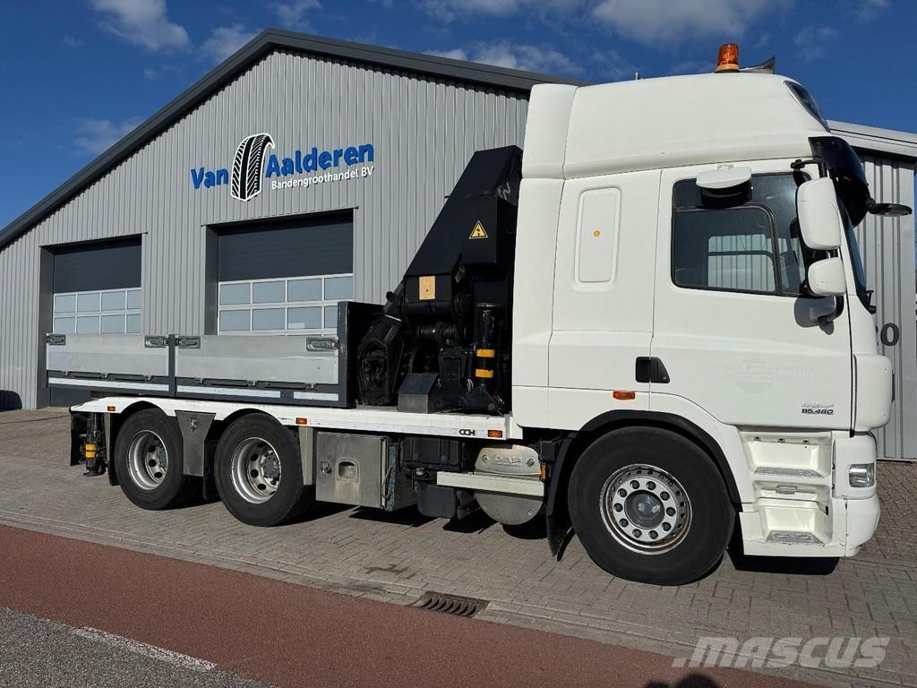 DAF CF85-460 FAS 6x2 Trekker / Bakwagen, HMF Odin 6020 Tahače