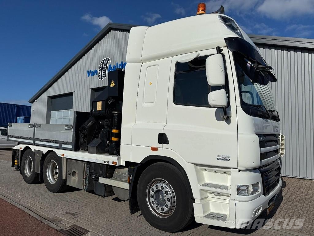 DAF CF85-460 FAS 6x2 Trekker / Bakwagen, HMF Odin 6020 Tahače