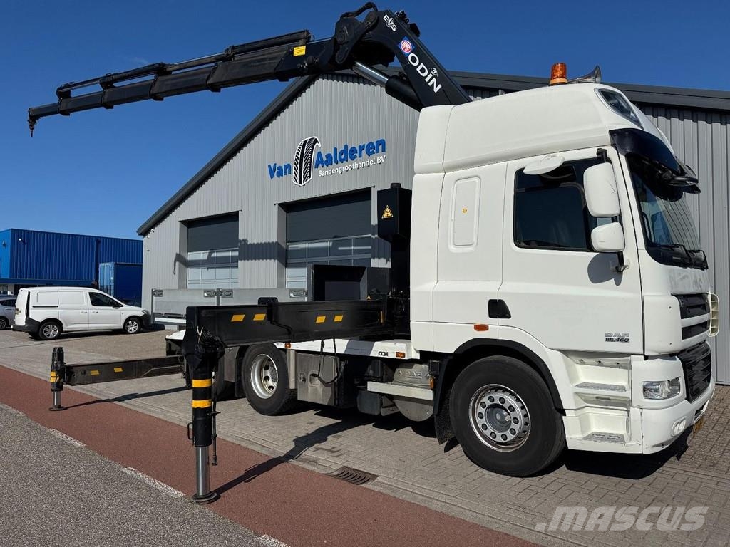 DAF CF85-460 FAS 6x2 Trekker / Bakwagen, HMF Odin 6020 Tahače