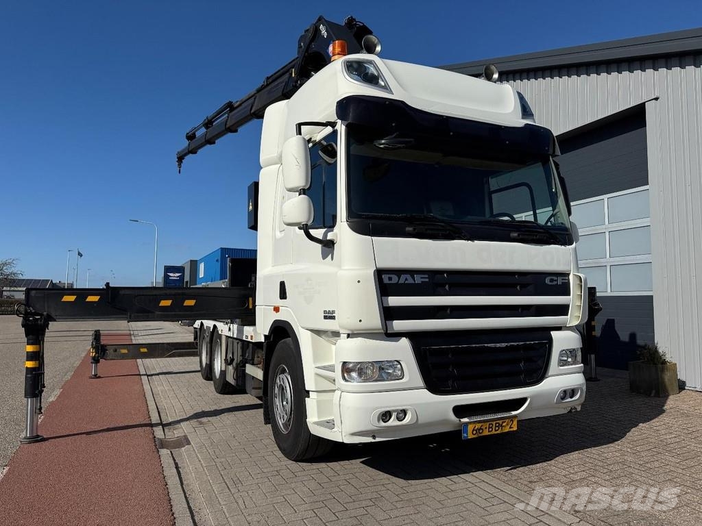 DAF CF85-460 FAS 6x2 Trekker / Bakwagen, HMF Odin 6020 Tahače
