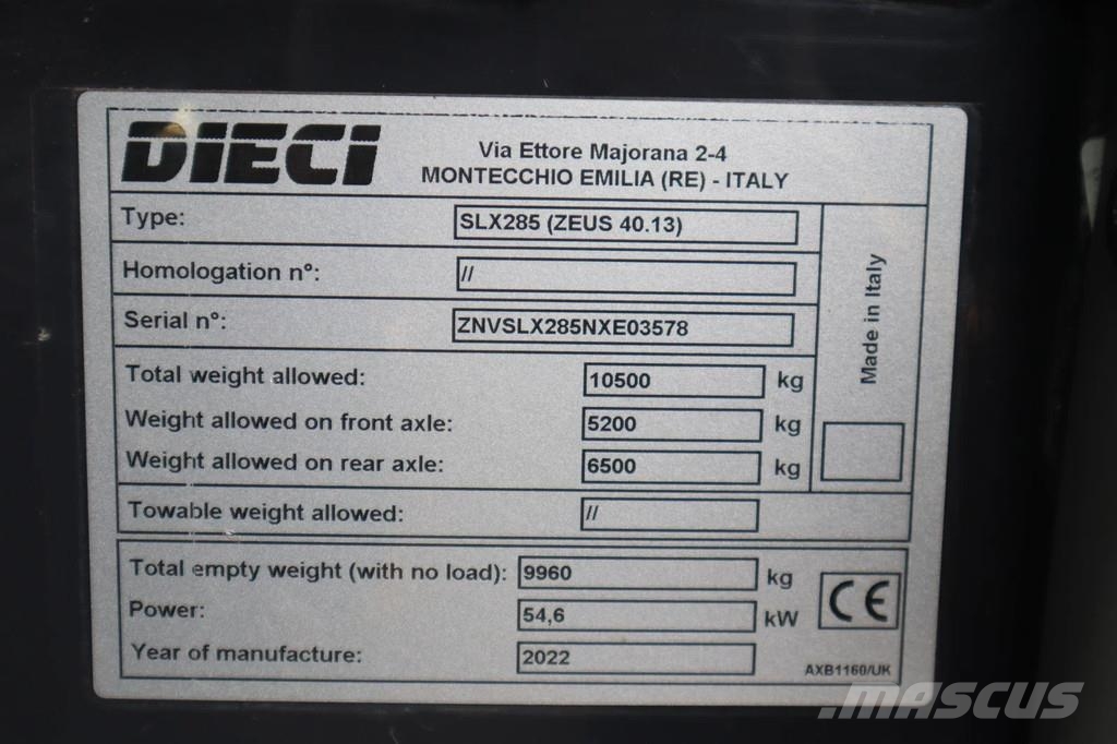 Dieci ZEUS 40.13 | HYDR. FORKS | DUTCH REG | LOW HOURS Teleskoplader