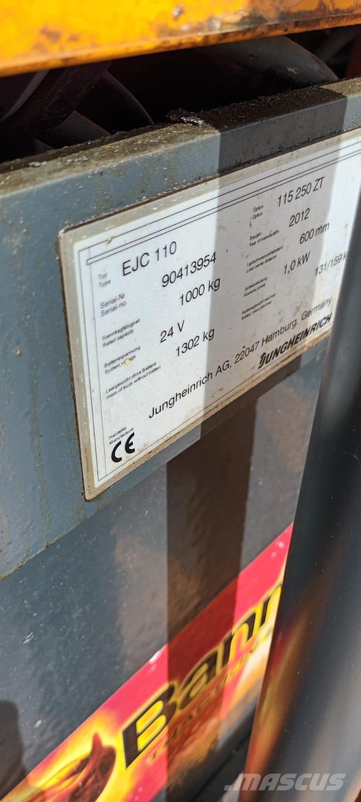 Jungheinrich EJC110 Самоходни товарачи