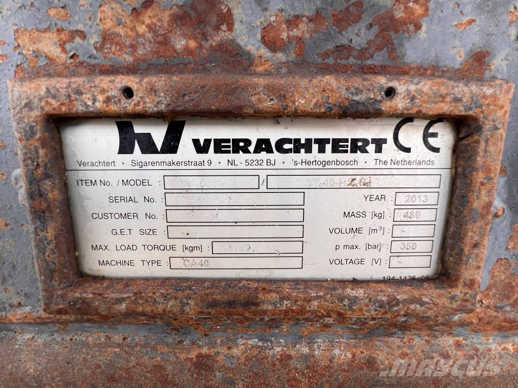 Verachtert CW20-CW30-CW40 Kantelstuk - Tilting Coupler Snelkoppelingen
