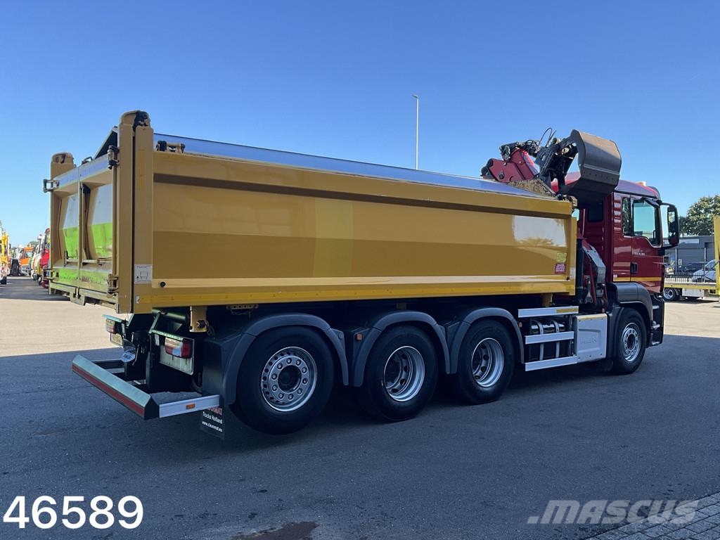 MAN TGS 35.360 8x4 Euro 6 HMF 22 Tonmeter Z-kraan Tipper trucks