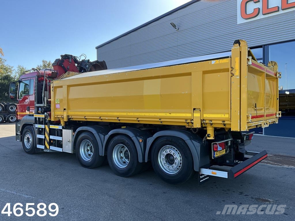 MAN TGS 35.360 8x4 Euro 6 HMF 22 Tonmeter Z-kraan Tipper trucks