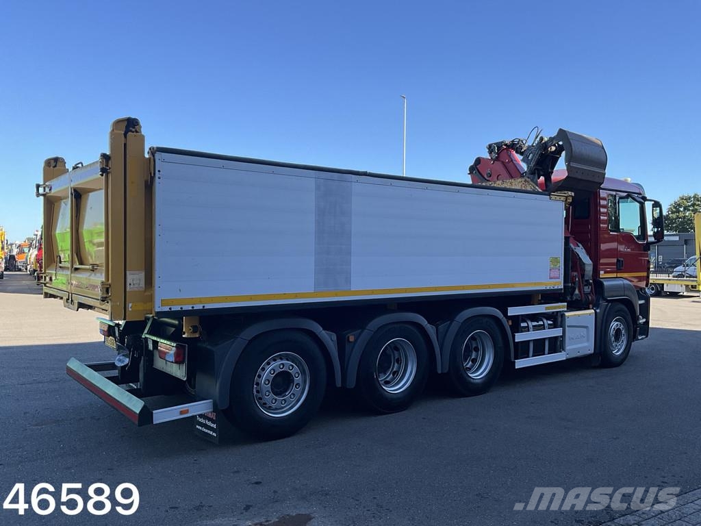 MAN TGS 35.360 8x4 Euro 6 HMF 22 Tonmeter Z-kraan Tipper trucks